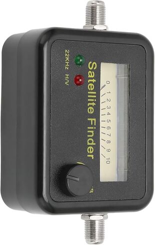 Satellite Signal Detector Professional Ultra Sensitive TV Antenna Signal Strength Meter for Easy Alignment for Technician Material: ABS Black in Saudi Arabia
