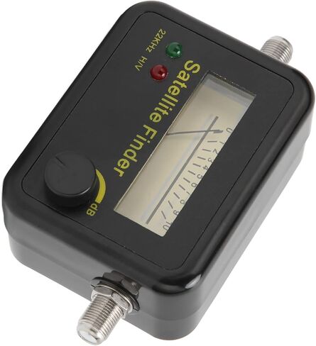 Satellite Signal Detector Professional Ultra Sensitive TV Antenna Signal Strength Meter for Easy Alignment for Technician Material: ABS Black in Saudi Arabia