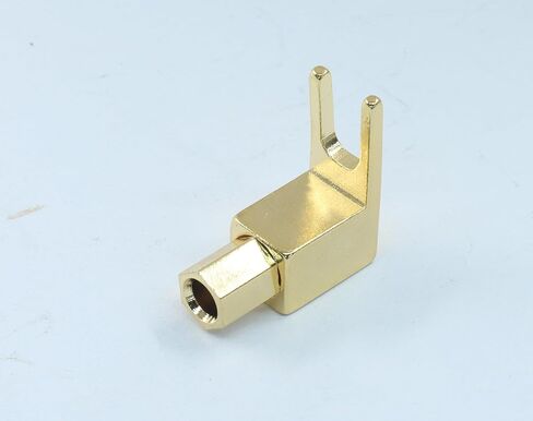 10 Pack Hi-Fi Banana Plug to Spade Adapter | Plated Brass Connector, Dual-Angle Screw, Vintage Speaker/Audio Cables, Wy-yp01 in Saudi Arabia