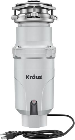 KRAUS WasteGuard 3/4 HP Continuous Feed Garbage Disposal with Ultra-Quiet Motor for Kitchen Sink with Power Cord and Flange Included, KWD211-75MCG in Saudi Arabia
