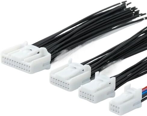 Hongpan 4 8 12 16 24 32 40 PIN AMP 0.7mm التنقل التلقائي في مرآة المرآة الصوتية مركبة مركزية موصل توصيل الأسلاك تسخير (12p أنثى) in Kuwait