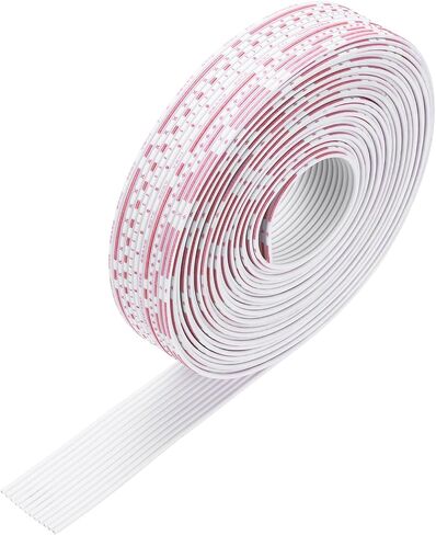 MECCANIXITY 26AWG IDC Wire Flat Ribbon Cable 5 M/16.4ft Length 1.5mm Pitch 9Pin Red and White for JTAG/ISP Connecting in Saudi Arabia