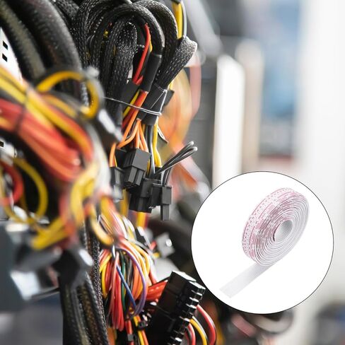 MECCANIXITY 26AWG IDC Wire Flat Ribbon Cable 5 M/16.4ft Length 1.5mm Pitch 9Pin Red and White for JTAG/ISP Connecting in Saudi Arabia
