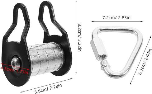 VOSAREA Slackline Pulley Kit for Backyard Heavy Duty Zipline Accessory Slider Rope Pulley Mechanism in Saudi Arabia