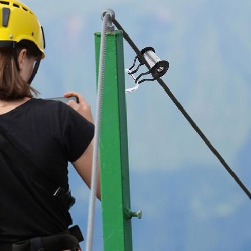 VOSAREA Slackline Pulley Kit for Backyard Heavy Duty Zipline Accessory Slider Rope Pulley Mechanism in Saudi Arabia