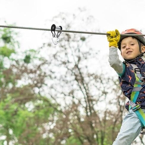 VOSAREA Slackline Pulley Kit for Backyard Heavy Duty Zipline Accessory Slider Rope Pulley Mechanism in Saudi Arabia