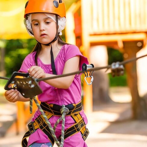 VOSAREA Slackline Pulley Kit for Backyard Heavy Duty Zipline Accessory Slider Rope Pulley Mechanism in Saudi Arabia
