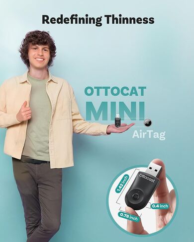 OTTOCAST Mini 2025-2-in-1 Wireless CarPlay/Android Auto Adapter, 5GHz WiFi, Auto Connect for 2016+ Cars in Kuwait