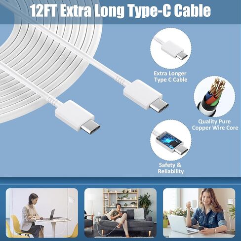 S25 S24 S23 S22 Ultra Samsung Charger Fast Charging,25W Android Phone Charger Cord Type C Block & Super Fast Charger USB C Cable 10Ft for Samsung Galaxy S25/S24/S23/S22/S21/S20/Plus/Ultra/FE,2 Pack in Kuwait