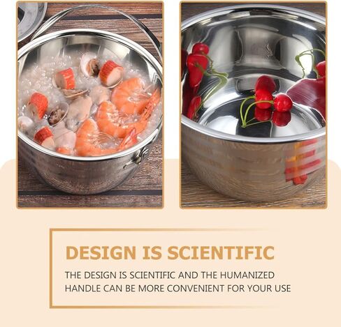 LIFKOME Stainless Steel Camping Pot with Lid Lifter Handle Camp Cookware Pot Portable Hanging Cooking Pot for Camping Cooking, BBQ, Basting, or Baking 2.5/4 Quart in Saudi Arabia