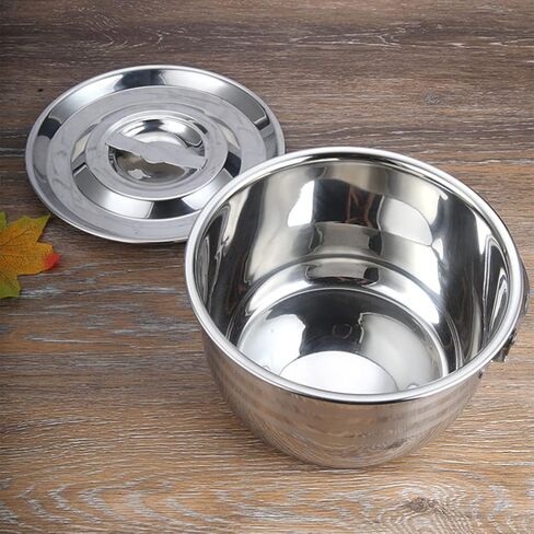 LIFKOME Stainless Steel Camping Pot with Lid Lifter Handle Camp Cookware Pot Portable Hanging Cooking Pot for Camping Cooking, BBQ, Basting, or Baking 2.5/4 Quart in Saudi Arabia