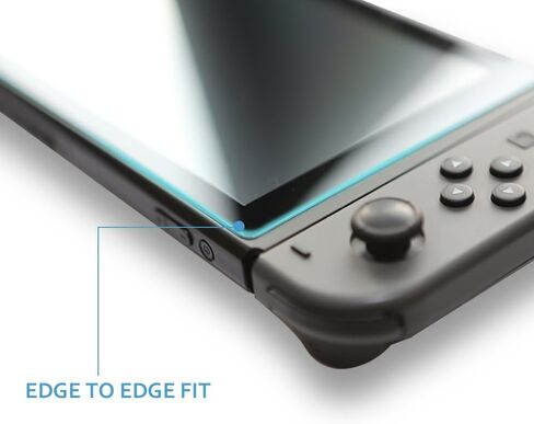 TJS 2 حزمة الشاشة واقي من الزجاج المقسّر من أجل Nintendo Switch Lite Model 2019 5.5 "، [يعمل أثناء الإرساء]-السمك 0.3 ملم خالي من الصلابة/9H الصلابة/مضاد للخلع/مضاد للأصفر (واضح) in Kuwait