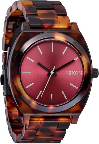 NIXON Time Teller Acetate 100m Water Resistant Women's Analog Fashion Watch (37mm Watch Face, 20mm Acetate Band) in Kuwait