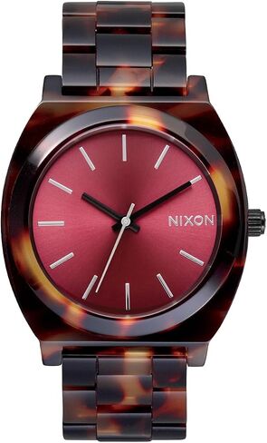 NIXON Time Teller Acetate 100m Water Resistant Women's Analog Fashion Watch (37mm Watch Face, 20mm Acetate Band) in Kuwait