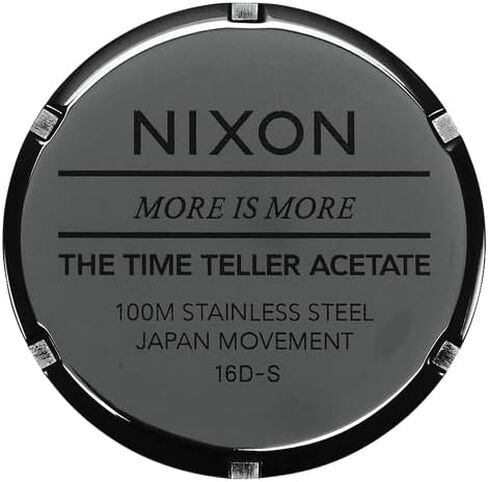 NIXON Time Teller Acetate 100m Water Resistant Women's Analog Fashion Watch (37mm Watch Face, 20mm Acetate Band) in Kuwait