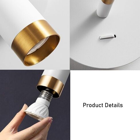 LED Reading Wall Lamp, Bedside Wall Mounted Reading Lamp, 350 ° Rotatable Headboard Spotlight, Bedroom and Study Lighting Fixtures in Saudi Arabia