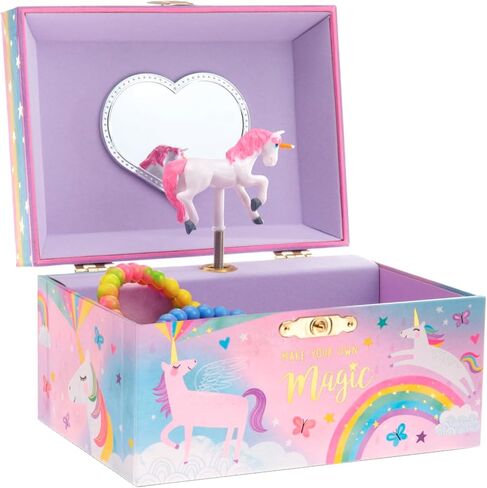 Jewelkeeper Girl's Musical Jewelry Storage Box with Spinning Ballerina, Pink Design, Swan Lake Tune in Saudi Arabia