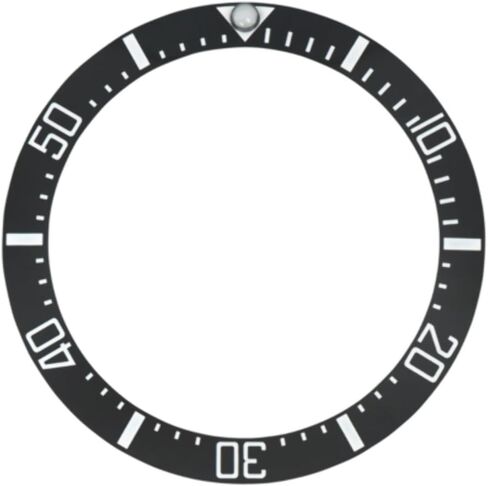 Ewatchparts Bezel Insert Ceramic Compatible With 41mm Or 42mm Omega Seamaster Engraved Font Black in Saudi Arabia