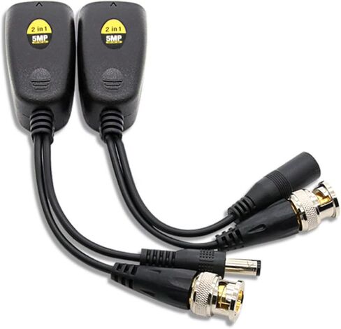 Zezefufu BNC to Poe محول ملتوية زوج المرسل فيديو Balun جهاز إرسال الأرقام AHD/CVI/TVI/CVBS in Kuwait