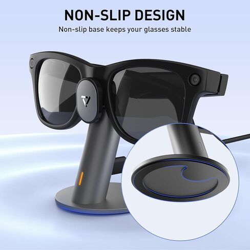 Carina S1 Charging Station Compatible with Ray-Ban Meta Smart Glasses, Compact Portable Travel, Space Gray in Kuwait