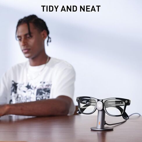 Carina S1 Charging Station Compatible with Ray-Ban Meta Smart Glasses, Compact Portable Travel, Space Gray in Kuwait