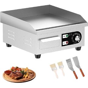 29’’ * 16’’ Commercial Electric Countertop Griddle -110V Flat Top Griddles w/ 122-572°F Adjustable Temperature and Non-Stick, 3000W Stainless Steel Electric Griddle w/ 10mm Thick Cast Iron in Saudi Arabia