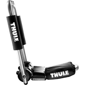 Thule Hullaport Pro - حامل قوارب الكاياك على السطح - قابلة للطي J -cradle - سعة تحميل 75 رطل - تشمل 2 Bow & Stern Tie Downs & 2 straps - يناسب معظم رفوف السقف in Kuwait