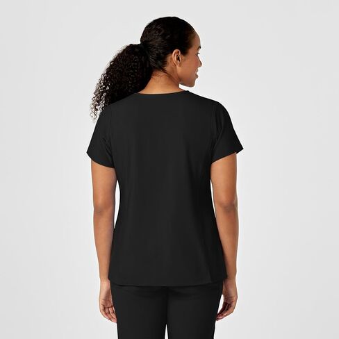 WonderWink Women's Y-Neck Wrap Top in Kuwait