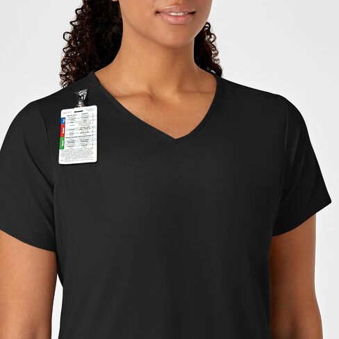 WonderWink Women's Y-Neck Wrap Top in Kuwait