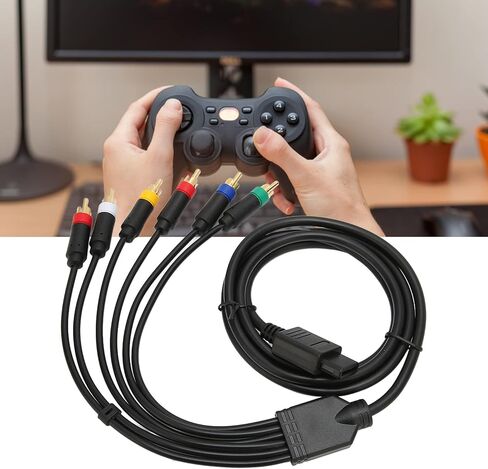 RGB RGBS Component Audio Video AV Cable Cord with 4 BNC Heads for NGC N64 SFC Game Console in Saudi Arabia