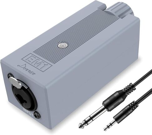 Donner EM1 Rechargeable Portable Personal in-Ear Monitor Amplifier Analog Headphone Amplifier Stereo Headphone Earphone Amp Volume Control Audio Booster with XLR and TRS Input 3.5mm Output Jack in Saudi Arabia