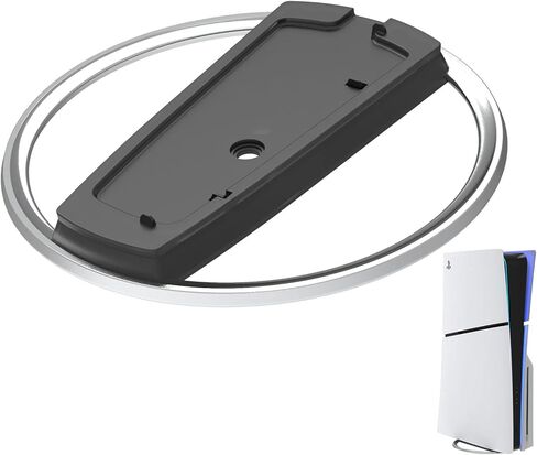 الحامل الرأسي لأجهزة التحكم النحيفة PS5/PS5 PRO/PS5 ، أقواس وحدة التحكم العمودية السوداء مع منصات مضادة للانزلاق ، وتوفير المساحة ، وجزء من إكسسوارات PS5 ، قوس سبيكة الألومنيوم in Kuwait