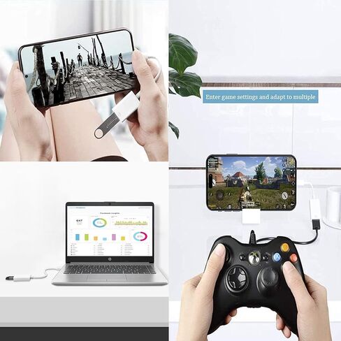 [MFi Certified] USB-C to USB Adapter for iPhone 16 15 Pro Max MacBook Pro Air 2023 iMac i Pad Mini Pro, Type C to USB OTG Cable Converter Support Camera, Card Reader, USB Flash Drive, MIDI Keyboard in Saudi Arabia