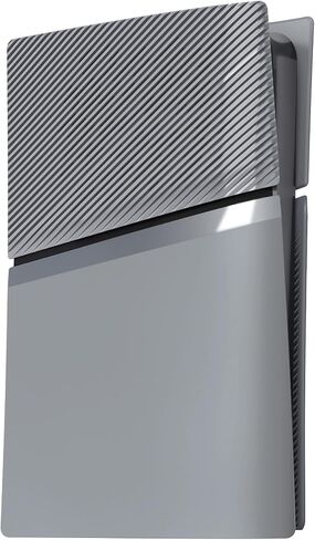 eXtremeRate eXcover Console Replacement Top Bottom Cover Compatible with ps5 Slim Digital Edition, Side Panel Faceplate Back Plate with Cooling Vent Compatible with ps5 Slim Digital Console - Black in Saudi Arabia