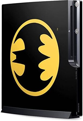 Skinit Decal Gaming Skin Compatible with PlayStation 3 & PS3 Slim - Officially Licensed Warner Bros Batman Logo Design in Saudi Arabia