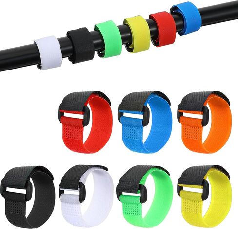 Fishing Rod Straps, 42 Pcs Fishing Rod Ties Belt Wrap Stretchy Fish Pole Straps Casting/Fly Rods Bands Accessories for Organizing and Protecting Tackle in Saudi Arabia