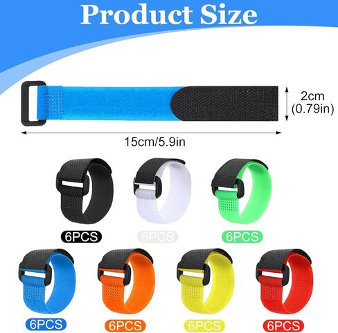 Fishing Rod Straps, 42 Pcs Fishing Rod Ties Belt Wrap Stretchy Fish Pole Straps Casting/Fly Rods Bands Accessories for Organizing and Protecting Tackle in Saudi Arabia