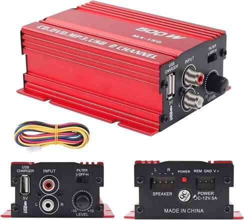 9-14V 2 قناة Mini Stereo Audio Hifi Bass Home Power Amplifier in Saudi Arabia