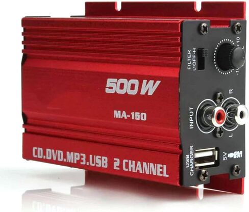 9-14V 2 قناة Mini Stereo Audio Hifi Bass Home Power Amplifier in Saudi Arabia