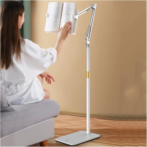 Adjustable Floor Stand for Book Reading, Extra Large Lightweight Rolling Lectern, Portable Cookbook Stand, Sturdy Book Holder for Textbooks Recipe Reading in Saudi Arabia
