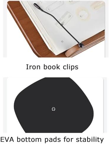 Adjustable Floor Book Stand for Reading, 180° Angle Adjustment, Fits Sheet Music, Recipes, Textbooks in Saudi Arabia