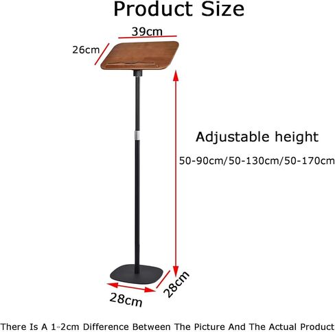 Adjustable Floor Book Stand for Reading, 180° Angle Adjustment, Fits Sheet Music, Recipes, Textbooks in Saudi Arabia