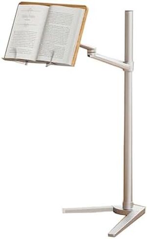 Adjustable Floor Stand for Books and Sheet Music, 180° Angle and Height Customization, Ideal for Reading and Cooking in Saudi Arabia