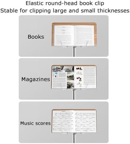 Adjustable Floor Stand for Books and Sheet Music, 180° Angle and Height Customization, Ideal for Reading and Cooking in Saudi Arabia