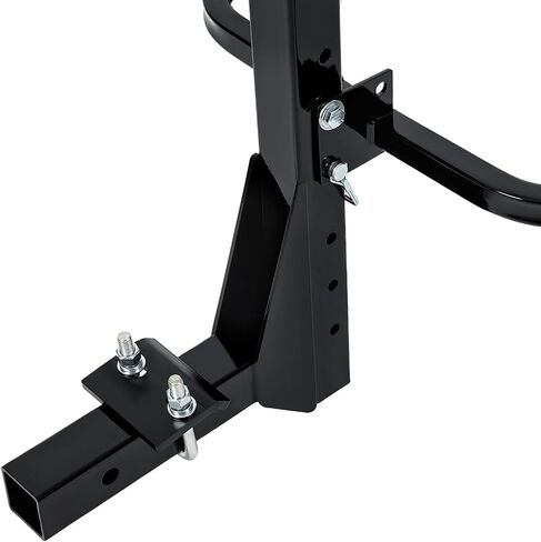ECOTRIC RV Hitch Mount Kayak Rack Fits up to 12'' Kayaks Vertical Standing Kayak Carrier 2'' Hitch Receiver Height Adjustable 150LBS for RV Truck SUV Heavy Duty Steel in Saudi Arabia