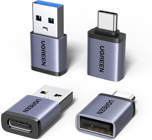 UGREEN USB إلى USB C Adapter & USB C إلى محول USB Combo 4-Pack ، شاحن محول من النوع C من النوع 10 متوافق مع MacBook و iPhone 16/15 و iPad و Samsung Galaxy و Apple Watch in Kuwait