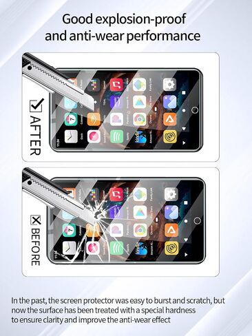 Screen Protector for SWOFY MP3 Player 5-inch Touch Screen Android MP4 MP3 Player, High-definition Scratch Resistant Film,HD Clear, Bubble Free with Easy Installation Kit, 3 Pack. in Saudi Arabia