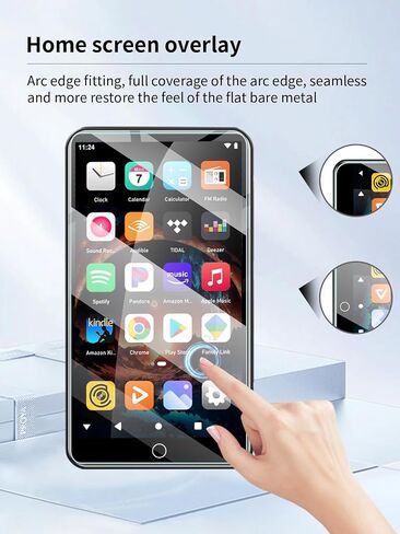 Screen Protector for SWOFY MP3 Player 5-inch Touch Screen Android MP4 MP3 Player, High-definition Scratch Resistant Film,HD Clear, Bubble Free with Easy Installation Kit, 3 Pack. in Saudi Arabia
