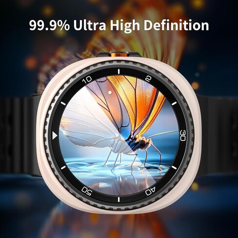 5+5Pack Case for Galaxy Watch 8 40mm Screen Protector with Anti-Fog Tempered Protective Film Glass Hard PC Bumper Cover in Saudi Arabia