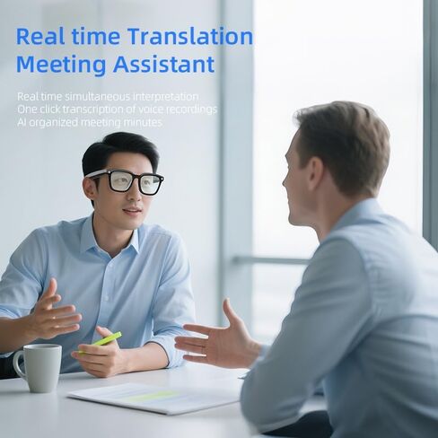 AI Smart Camera Glasses: HD 1080P Video Recording and Photo Taking, Translation, Assistant Conversation, Suitable for Outdoor and Indoor, Cycling, Hiking Travel (Black Sunglasses) in Saudi Arabia